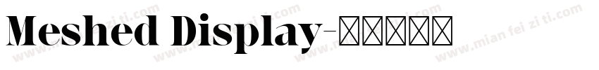 Meshed Display字体转换